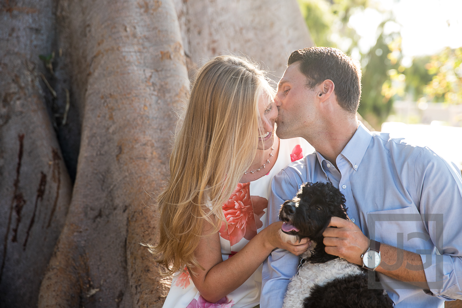 Balboa Park Engagement Photography with Dog