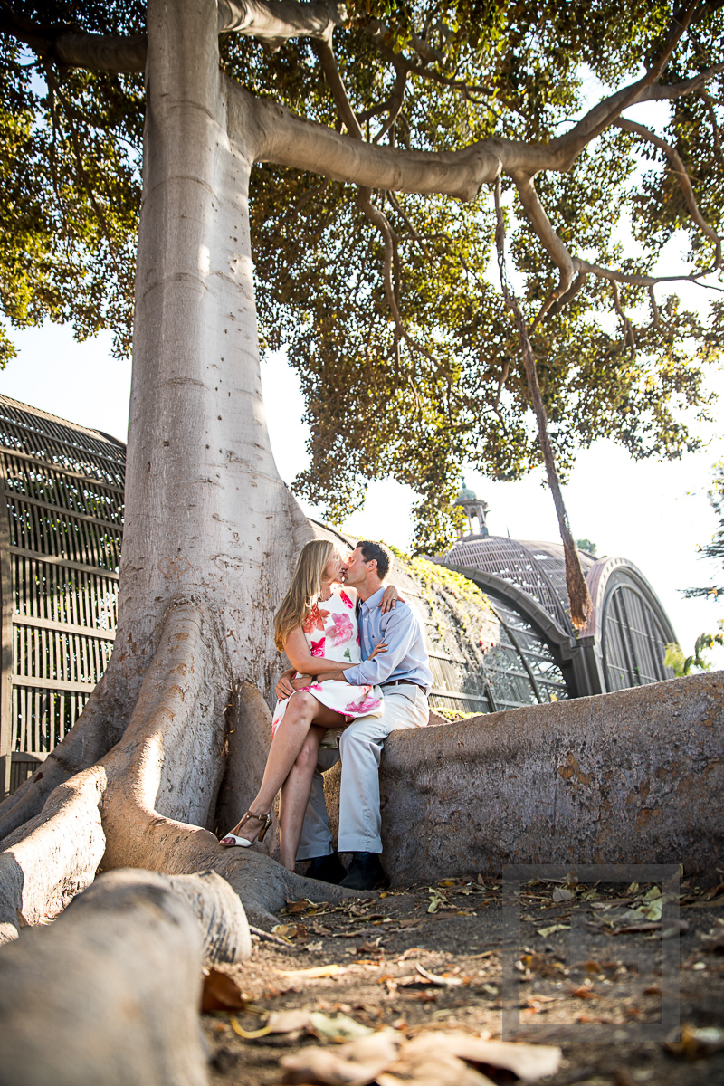 Balboa Park Arboretum Engagement Photography