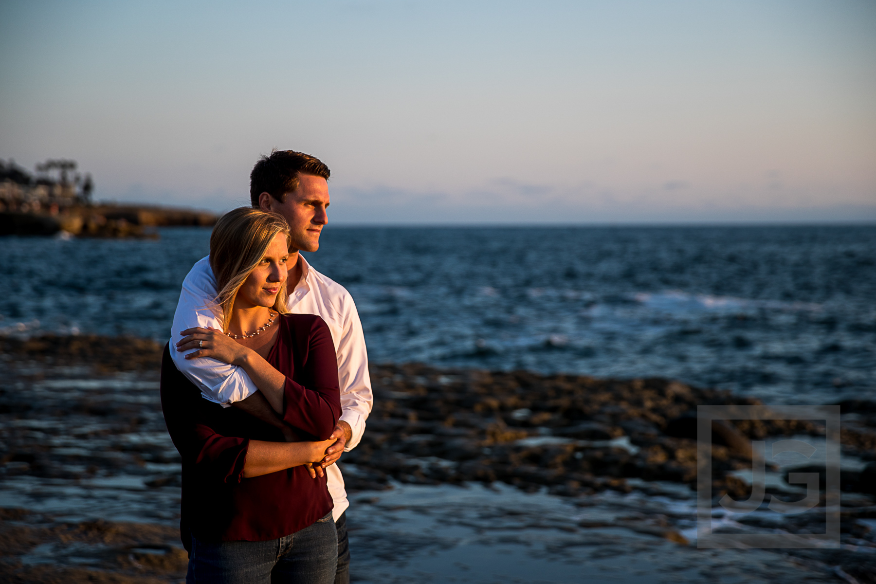 Our Couple Enjoying the Sunset