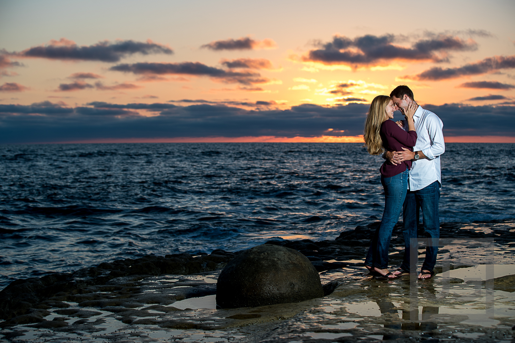 Engagement Photography on Tide Pools