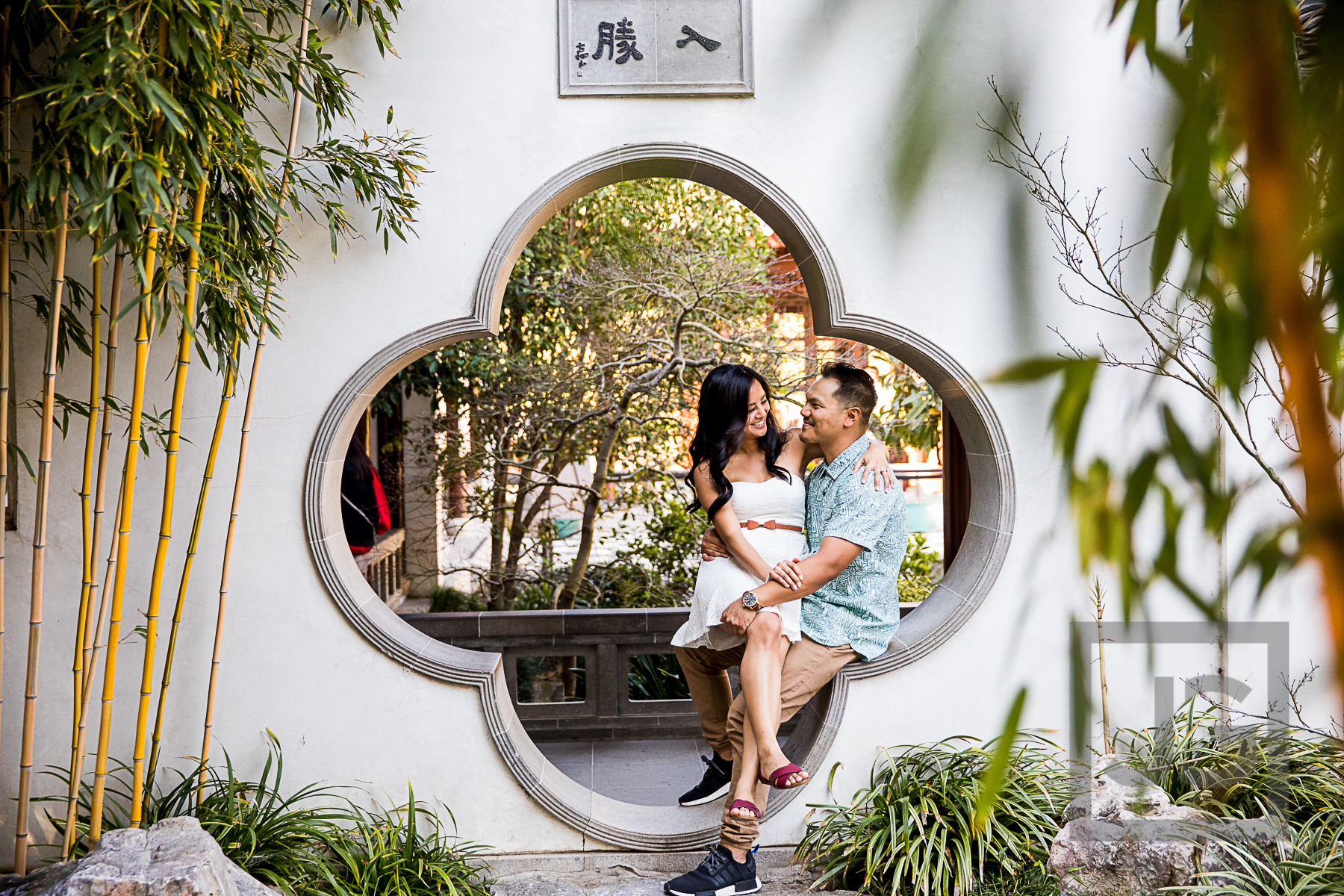 Engagement Photos Huntington Library Chinese Garden