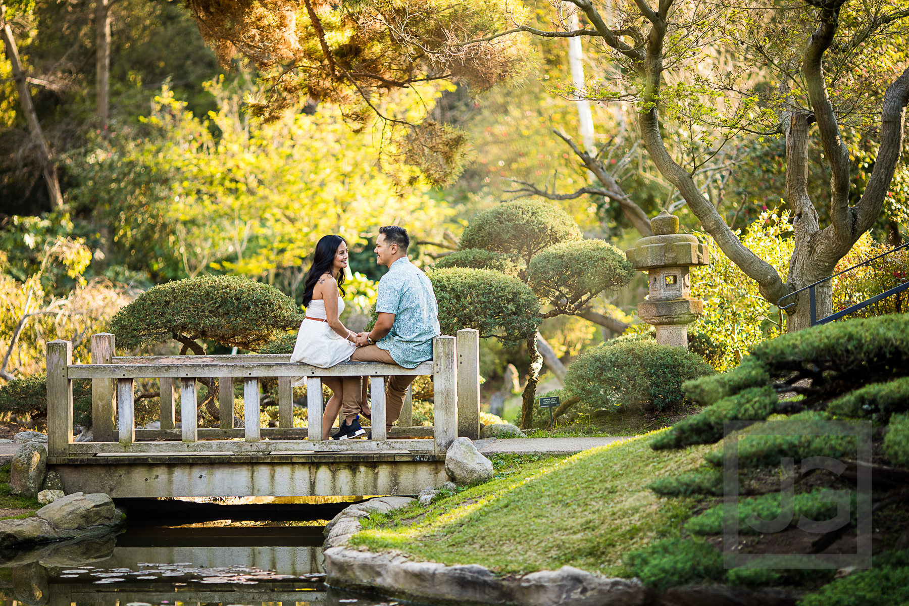 Japanese Garden Engagement Photos Huntington Library