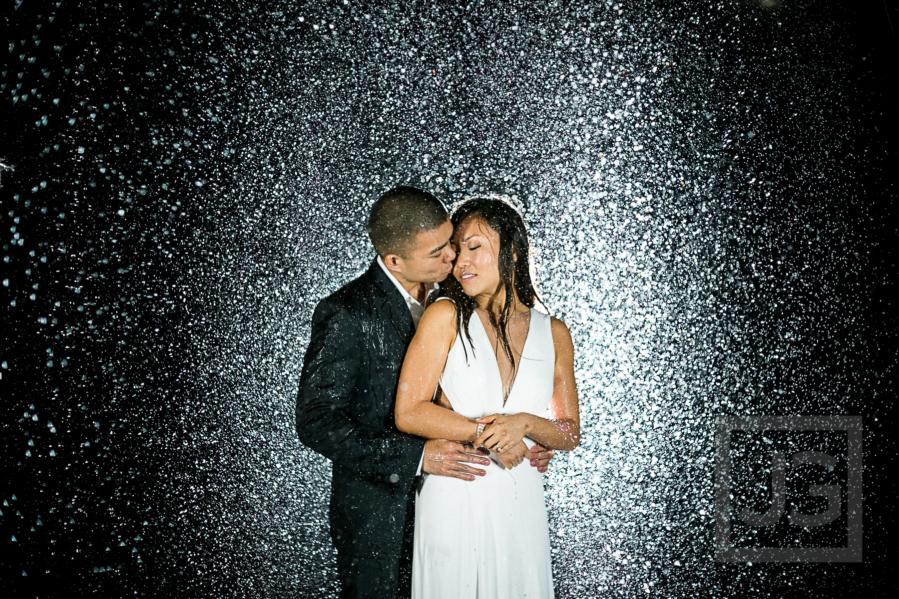 Rain Engagement Photos