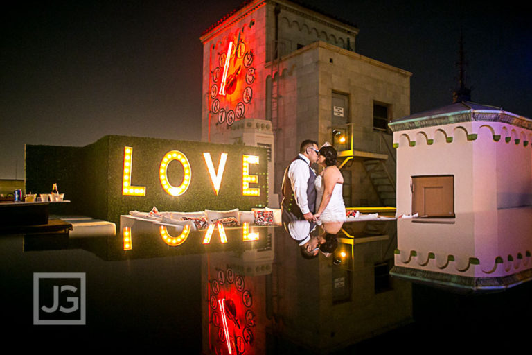 Los Angeles Oviatt Penthouse Rooftop Wedding Photography | Tania & Pablo