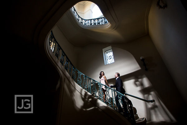 Read more about the article Pasadena City Hall and Downtown LA Engagement Photography